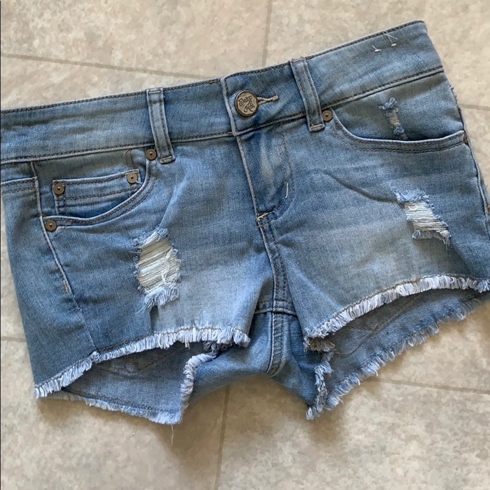 Junior Indigo Rein Jean Shorts